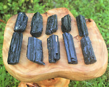 Large Black Tourmaline PREMIUM EXTRA A GRADE Shiny Rough Rod Log (3 - 4 oz) picture