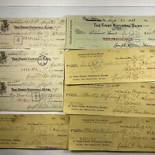 1929 New Berlin, Pennsylvania 1st National Bank Cashed Checks Atlantic Refining picture
