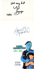 Fred Savage and Howie Mandel signed cards  Little Monsters picture