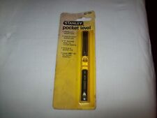 Vintage Stanley Pocket Level 42-189 pocket clip made in USA new worn packaging picture