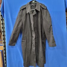 VINTAGE Military Issue Raincoat Mens Size 42R Black picture