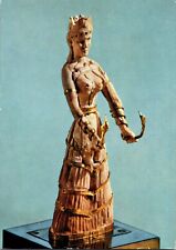 Minoan Snake Goddess Gold & Ivory Statuette Museum of Fine Arts Boston Postcard picture