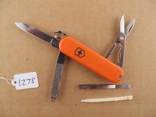 Victorinox Classic SD Swiss Army Pocket Knife - Orange - Excellent picture