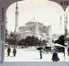 St Sophia Mosque Constantinople Turkey Photograph Keystone Stereoview Card picture