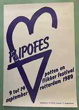 LGBTQ festival Rotterdam 1980 poster gay lesbian homosexual cause Netherlands picture