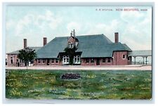 c1910's R. R. Station Depot New Bedford Massachusetts MA Antique Postcard picture