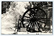 c1940's Waterwheels Falls Winter Idaho Springs Colorado CO RPPC Photo Postcard picture