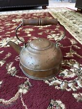 Paul Revere Copper Kettle Vintage Tea Pot Revere Ware Wood Handle Rome NY picture