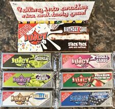 Juicy Jay’s 1 1/4 Rolling Papers Variety 6 PK Super Fine-1 PK King Birthday Cake picture