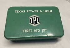 Texas Power and Light First Aid Kit Dallas Texas Vintage picture