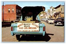 c1960 World's Record Black Bear Milwaukee Hunters Glidden Wisconsin WI Postcard picture