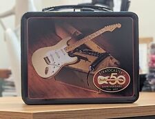 VINTAGE FENDER STRATOCASTER 50th ANNIVERSARY LUNCHBOX w/ THERMOS NEW NOS picture