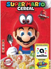 Kellogg's Super Mario Cereal Limited Edition with Amiibo Nintendo(Expired)Comes picture