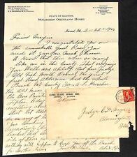 Illinois Soldier's Orphans' Home 1903 ALS Letterhead re: Congrats & Gossip picture