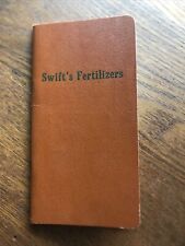 RARE USED VINTAGE SWIFT'S FERTILIZERS POCKET BOOKLET W/1916 CALENDAR FARMER FARM picture