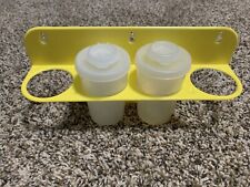 Vintage Tupperware #289 Wall Rack #102 Spice Shakers 2 Containers w/ Flip Tops picture