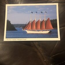 POSTCARD: Four Masted “Margaret Todd” - Bar Harbor, Maine - Acadia National Park picture