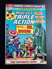 MARVEL TRIPLE ACTION #19 July 1974 Avengers #25 Reprint vs Dr. Doom Hawkeye picture