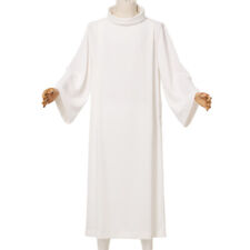 Clerical Clergy PLEATED ALB stand-up collar priest's liturgical Robe  IN SIZE L picture