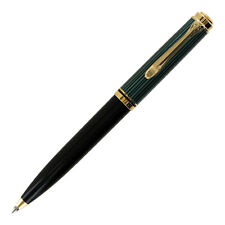 Pelikan Souveran 600 Black/Green Gold Trim Ballpoint Pen - 980086 picture