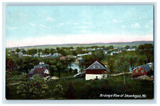 c1910 Bird's Eye View of Skowhegan Maine ME Unposted Antique Postcard picture