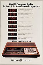 1980 Magazine Print Ad GE General Electric Computer Radio Alarm Clocks  picture