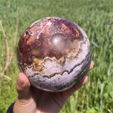 2.64lb Natural Mexican Agate Quartz Sphere Crystal Ball Reiki Crystal Decor Gift picture
