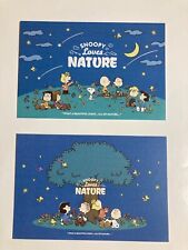 SNOOPY TOWN SHOP  Post cards 2cards SNOOPY LOVES NATURE at NIGHT Oct. 2023 picture