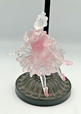 Ballerina Dancer Christmas Ornament Pink Acrylic  6