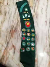 Girl Scout Sash With Merit Badges Patches Pins  Sadaquaoa Council picture