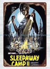 1982 Sleepaway Camp II horror movie poster metal tin sign unframed wall hangings picture
