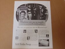 1933 LUX TOILET SOAP Guard Your Skin The Hollywood WAY Movie Stars Use  print ad picture