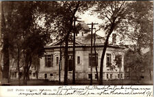 Mendota Illinois Public Library Divided Back Postcard 1907 picture