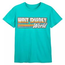 Walt Disney World Parks Pastel Retro Icon Logo T-Shirt Adult Size Medium NEW picture