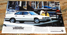 1989 BMW 5-Series E34 Original Magazine Advertisement Small Poster picture