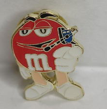 2004 Red M&M’s Nascar With Headset Lapel Pin Metal Enamel FAST Shipping picture