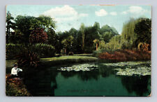 Riverside Park Jacksonville FL Woman at Botanical Gardens Early DB Postcard picture