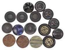 Lot 16 Large Vintage & Antique Buttons Glass, Plastic, Celluloid, Sewing & Craft picture
