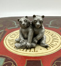 Pewter Bear Couple Miniature  picture