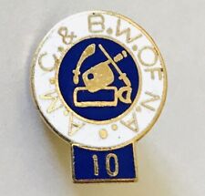 Amalgamated Meat Cutters & Butchers Union 10 Years AMC & BW of NA Pin Badge (G8) picture
