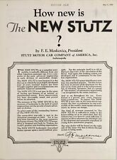 1926 Print Ad The New Stutz Automobile Stutz Motor Car Co. Indianapolis,Indiana picture