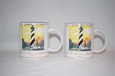 Pair Beeje Originals St Augustine Lighthouse Coffee Mugs picture