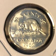 1962 Canada 5 Cent BRILLIANT UNCIRCULATED Nickel Coin-KM#50a picture