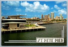 Postcard St. Pete Pier on Tampa Bay St. Petersburg  Florida        A 10 picture