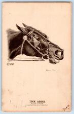 1911 THE ABBE*RACE HORSE*RECORD PACING*TROTTING*ARTIST SIGNED*POSTCARD picture