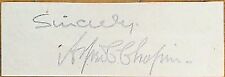 ALFRED C./CLARK CHAPIN Autograph: Mayor of Brooklyn, NY, Congressman - c. 1890 picture