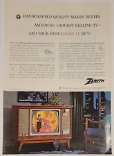 1964 Zenith Color TV Television Print Ad Demodulator Video Tuner UHF picture