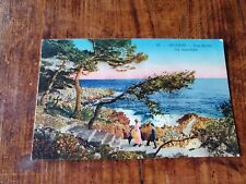 Vintage Travel Postcard Menton Cap-Martin Un Sous-bois Stairs On The Sea Bx1-2 picture
