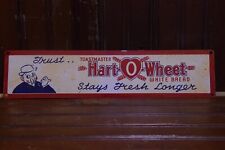 1950s TOASTMASTER HART O WHEET WHITE BREAD PAINTED METAL OUTDOOR DEALER SIGN MAN picture