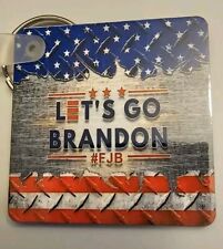 donald trump keychain 2 sided, Let's Go Brandon picture